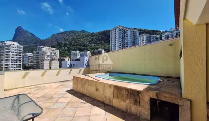Cobertura Duplex à venda, 4 quartos, 2 vagas, na Barão de Lucena, Botafogo, RJ - Vista Cristo