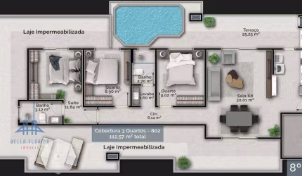 Cobertura à venda, 112 m² por R$ 1.320.000,00 - Carvoeira - Florianópolis/SC