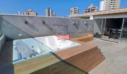 Cobertura à venda, 2 quartos, 1 suíte, 2 vagas, Vila Valparaíso - Santo André/SP