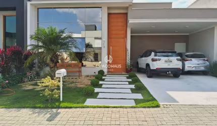 Casa em condomínio fechado com 3 quartos à venda na Avenida Fábio Ferraz Bicudo, Jardim Residencial Dona Lucilla, Indaiatuba por R$ 1.750.000