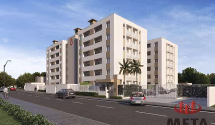 Apartamento com 2 dormitórios à venda, 51 m² por R$ 350.176 - Espinheiros - Joinville/SC