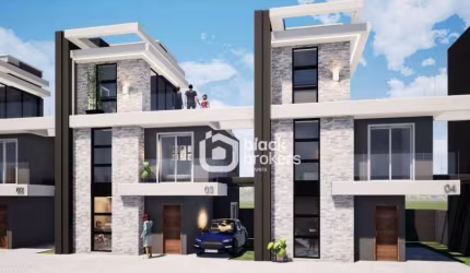 Sobrado com 3 dormitórios à venda, 98 m² por R$ 620.000 - Pinheirinho - Curitiba/PR