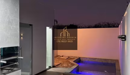 Casa Duplex Alto Padrão com piscina no Sim
