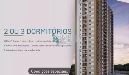 LANÇAMENTO CITY CLUB RIBEIRÃOApartamento com 3 dormitórios à venda, 80 m² a partir de  R$ 516.518