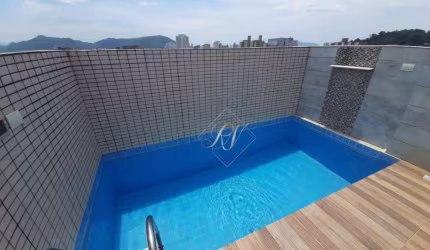 COBERTURA COM PISCINA, CHURRASQUEIRA, LINDO ACABAMENTO NO CENTRO DE SÃO VICENTE!!!!