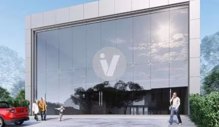 Pavilhão para locação sendo construído na Av Helvio Basso, quase esquina com Car