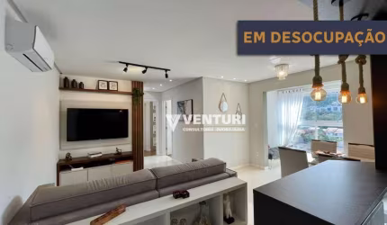 Apartamento com 2 dormitórios para alugar, 70 m² por R$ 4.170,00/mês - Água Verde - Blumenau/SC
