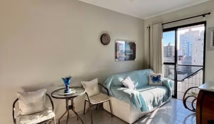 Apto 1 Dorm Vista Pro Mar Mobiliado 1 Vaga 2 Sacadas no Canto do Forte