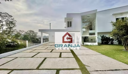 Casa moderna impecável com 4 suítes à venda por R$ 5.200.000 - Granja Viana - Cotia/SP