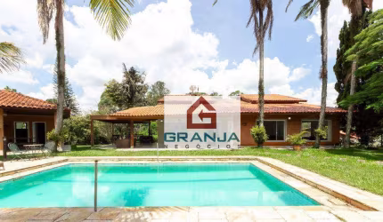 Incrível casa com 5 dormitórios (3 suítes), churrasqueira, bar,piscina, sauna à venda, 470 m² por R$  - Palos Verdes - Cotia/SP