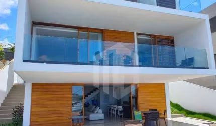 Casa de Luxo à Venda no Alphaville Salvador 2 – 4 Suítes | Vista Mar | Piscina e Automação Completa!