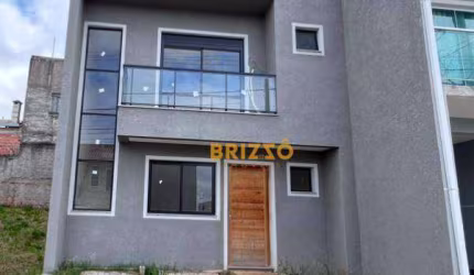 Sobrado novo em condomínio, com 3 dormitórios à venda, 108 m² por R$ 478.000 - Tatuquara - Curitiba/PR
