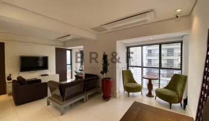 Apartamento cobertura para locação, MOBILIADO, 400m², 4 suites, churrasqueira, 6 vagas. Campo Belo