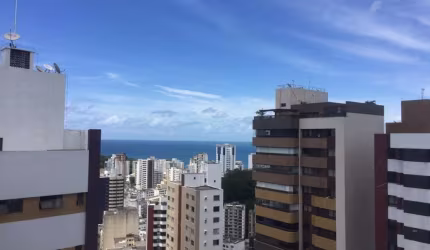 3 Suítes - 160 m² - Vista Mar - Quarto de Serviço - 2 Vagas de Garagem Soltas