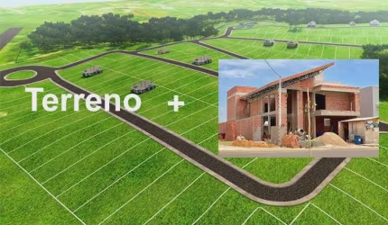 Compre sua chácara na planta conosco de alvenaria com piscina 100% pronta