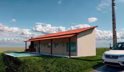 VENDEMOS CHÁCARA NA PLANTA, TERRENO + CONSTRUÇÃO, PISCINA E ÁREA GOURMET