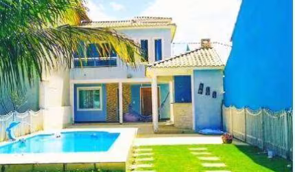 Casa com 3 suítes , Área gourmet com piscina em Cabo Frio Unamar