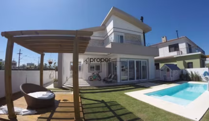 Casa excepcional no Alphaville Fundo Lago- Mobiliada, 3 dormitórios com suíte, 3