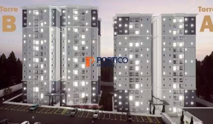 Apartamento na planta, 60m², dois dormitórios e duas vagas. Paulínia-SP