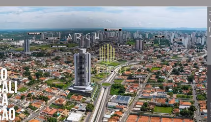 Edifício Arch - Jardim  Cuiabá: Apartamento com 3 dormitórios à venda, 102 m², direto planta (lança