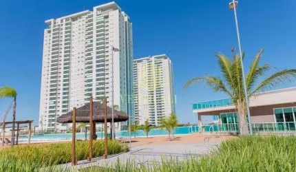 Cond. Brasil Beach Home Resort Cuiabá: Apartamento de 88m² à venda, 2 quartos, semimobiliado - Ribe