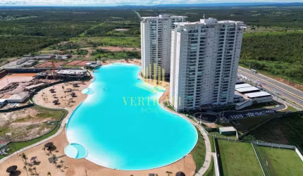 Brasil Beach Home Resort Cuiabá: Apartamento de 155m² à venda, 3 suítes, semimobiliado - Ribeirão d