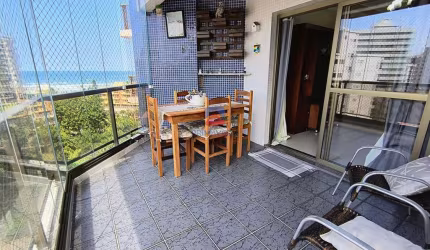 98 m² de area util|Semi mobiliado|Vista Mar