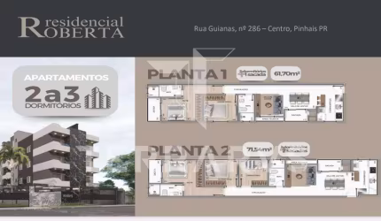 Apartamento com 2 quartos à venda na Rua das Guianas, Centro, Pinhais, 86 m2 por R$ 750.000