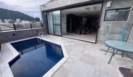 Cobertura Tríplex com 3 dormitórios à venda, 270 m² por R$ 2.490.000 - Barra Funda - Guarujá/SP