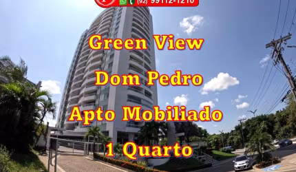 Apartamento TOP 100% Mobiliado no Condomínio Green View de 1 Quarto