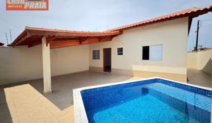 Casa  em Mongaguá 2 quartos piscina, 71 m² por R$ 389.900 - Vila Nossa Senhora de Fatima