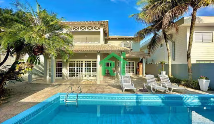 Casa com 4 dormitórios para alugar, 380 m² por R$ 10.500,00/mês - Acapulco - Guarujá/SP