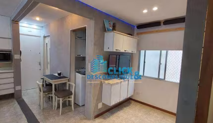 APARTAMENTO - VENDA - 1 QUARTO - PORTEIRA FECHADA - GONZAGA - SANTOS/SP (AP8333)
