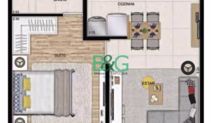 Studio à venda, 35 m² por R$ 315.000,00 - Mooca - São Paulo/SP