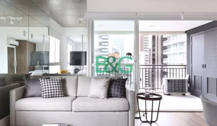 Apartamento com 1 dormitório para alugar, 63 m² por R$ 6.335/mês - Berrini - São Paulo/SP