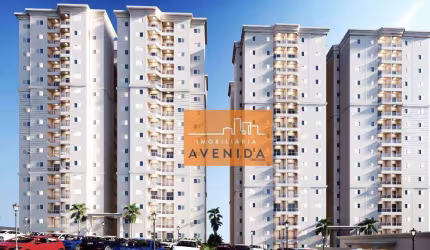 Apartamento com 2 dormitórios e duas vagas de garagem à venda, 67 m² por R$ 385.000 - Jardim Calegaris - Paulínia/SP