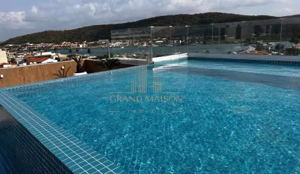 Flat em hotel para Locação Temporada em Cabo Frio a 1,1 km da Praia do Forte.