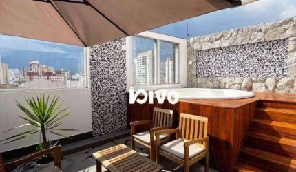 Cobertura Duplex com 3 quartos , 3 banheiros, 3 vagas, lazer , à venda, 140 m² por R$ 1.750.000 - Aclimação