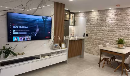 Apartamento à venda, 64m² em Ed Hamptons, 2 quartos, sala estendida, completo de armários, mobiliad