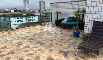Cobertura com 3 dorms, Vila Valença, São Vicente - R$ 901 mil, Cod: 25238