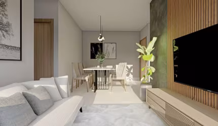 Residencial Paraty Samambaia Sul APTO 2 Quartos 1 Vaga 45m² Porcelanato
