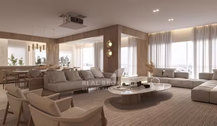 Apartamento com piscina privativa em andar alto, mobiliado e decorado