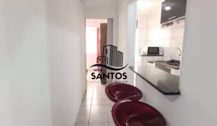 Apartamento Living dividida em 2 dormitórios em Santos-SP