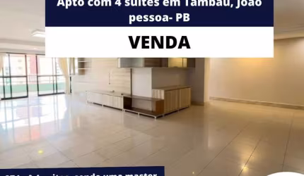 Apto com 4 suítes em Tambaú, João Pessoa-PB