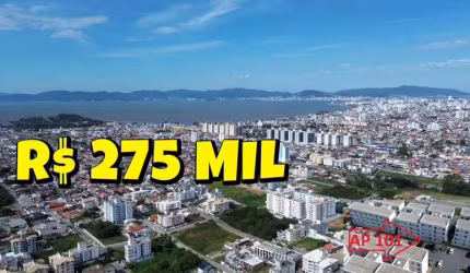 [806] APARTAMENTO EM SÃO JOSÉ SC 2 QUARTOS, 1 VAGA GARAGEM, PISCINA, QUADRA, ACADEMIA