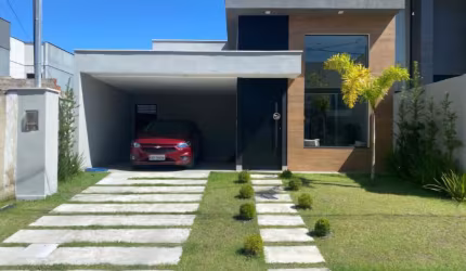 Casa com 3 quarto em condomínio no Rio da prata; Casa linear com 3 quartos em condomínio