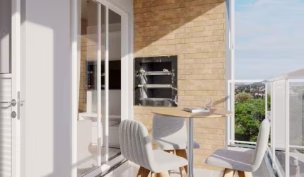 Apartamento com 2 quartos à venda na Rua Diógenes do Brasil Lobato, Tingui, Curitiba por R$ 485.000