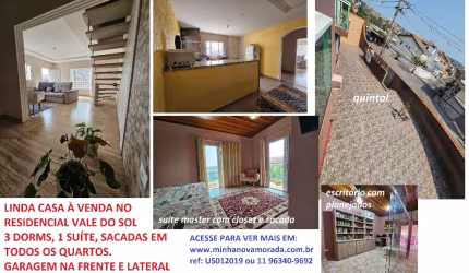VENDA URGENTE !!! ÓTIMA CASA DE ESQUINA 3 DORMS, 1 SUÍTE
