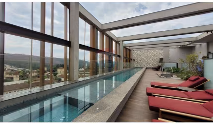 Apartamento duplex, no Navegantes/Alphaville, de 66m², com 1 suíte, 2 varandas, 2 vagas de garagem, na Torre B / 516