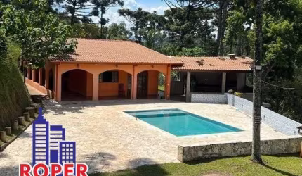 CHÁCARA COM 21.000 M² COM CASA SEDE/ ÁREA GOURMET/ PISCINA E LAGO À VENDA EM JUQUITIBA POR R$ 640.000,00